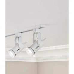 1-Light White Medium Based Universal Bulb Linear Track Lighting Head by Hampton Bay -Hampton Bay Sales white hampton bay track lighting heads 804649 4f 1000