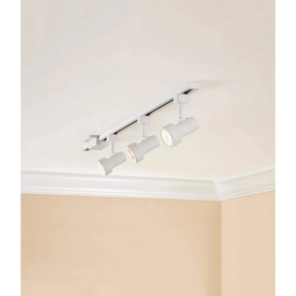 1-Light White Mini-Step Linear Track Lighting Head by Hampton Bay 5 1-Light White Mini-Step Linear Track Lighting Head by Hampton Bay - Image 5