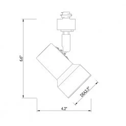 1-Light White Mini-Step Linear Track Lighting Head by Hampton Bay 11 1-Light White Mini-Step Linear Track Lighting Head by Hampton Bay -Hampton Bay Sales white hampton bay track lighting heads 804669 d4 1000