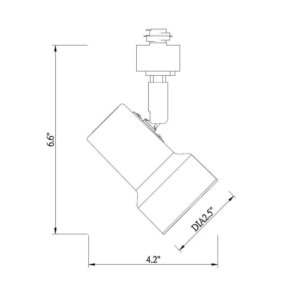 1-Light White Mini-Step Linear Track Lighting Head by Hampton Bay 6 1-Light White Mini-Step Linear Track Lighting Head by Hampton Bay - Image 6