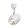 1-Light White Integrated LED Linear Round Back Track Lighting Head by Hampton Bay