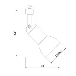 1-Light White R20/PAR20 Medium-Step Linear Track Lighting Head by Hampton Bay -Hampton Bay Sales white hampton bay track lighting heads 804709 d4 1000