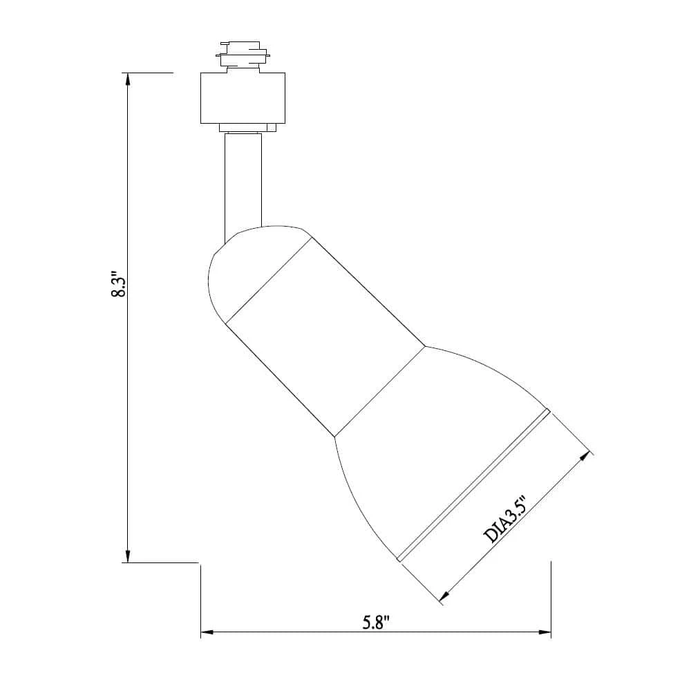 1-Light White Integrated LED Medium-Step Linear Track Lighting Head by Hampton Bay 5 1-Light White Integrated LED Medium-Step Linear Track Lighting Head by Hampton Bay - Image 5