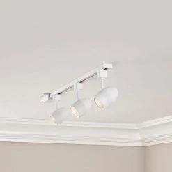 4 ft. 3-Light White Integrated LED Linear Track Lighting Kit with Round Back Heads by Hampton Bay 9 4 ft. 3-Light White Integrated LED Linear Track Lighting Kit with Round Back Heads by Hampton Bay -Hampton Bay Sales white hampton bay track lighting kits 804629 4f 1000
