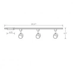 4 ft. 3-Light White Integrated LED Linear Track Lighting Kit with Round Back Heads by Hampton Bay 13 4 ft. 3-Light White Integrated LED Linear Track Lighting Kit with Round Back Heads by Hampton Bay -Hampton Bay Sales white hampton bay track lighting kits 804629 d4 1000