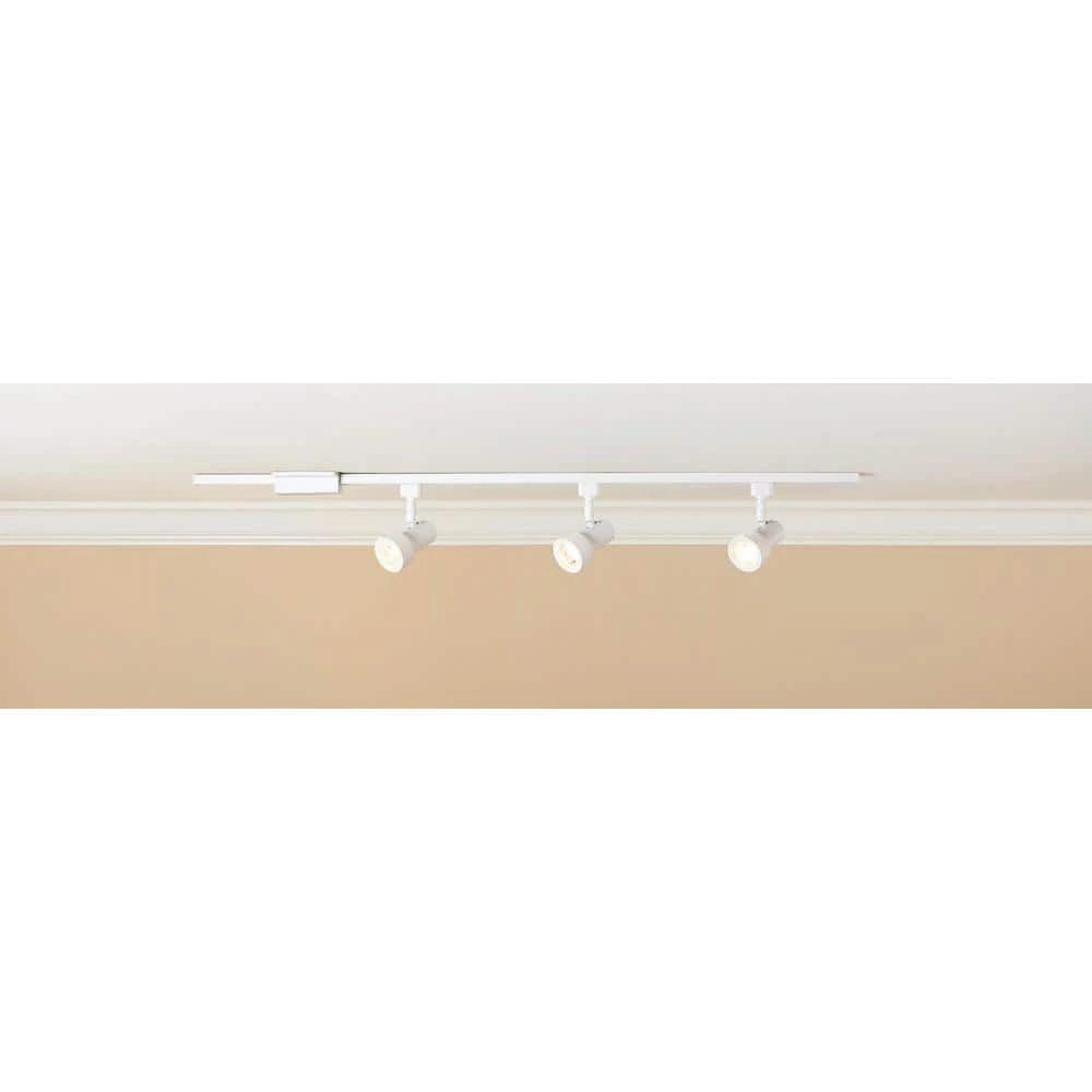 Mini-Step 44 in. 3-Light White Linear Track Lighting Kit by Hampton Bay 3 Mini-Step 44 in. 3-Light White Linear Track Lighting Kit by Hampton Bay - Image 3