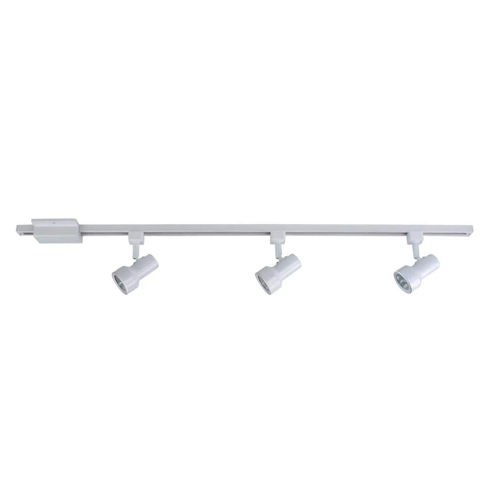 Mini-Step 44 in. 3-Light White Linear Track Lighting Kit by Hampton Bay 2 Mini-Step 44 in. 3-Light White Linear Track Lighting Kit by Hampton Bay - Image 2