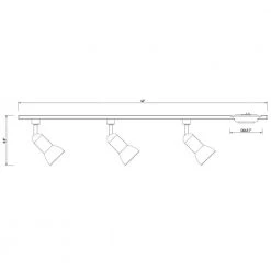 Medium Step 44 in. White Integrated LED Linear Track Lighting Kit by Hampton Bay 11 Medium Step 44 in. White Integrated LED Linear Track Lighting Kit by Hampton Bay -Hampton Bay Sales white hampton bay track lighting kits 805129 d4 1000