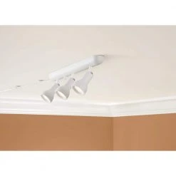 1.9 ft. 3-Light White Integrated LED Plug-in Track Lighting Kit Fixture by Hampton Bay 9 1.9 ft. 3-Light White Integrated LED Plug-in Track Lighting Kit Fixture by Hampton Bay -Hampton Bay Sales white hampton bay track lighting kits 805199 1f 1000