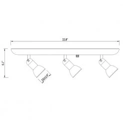 1.9 ft. 3-Light White Integrated LED Plug-in Track Lighting Kit Fixture by Hampton Bay 11 1.9 ft. 3-Light White Integrated LED Plug-in Track Lighting Kit Fixture by Hampton Bay -Hampton Bay Sales white hampton bay track lighting kits 805199 d4 1000