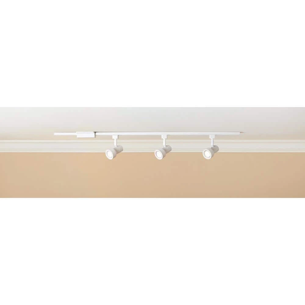 4 ft. 3-Light White LED Linear Track Lighting Kit by Hampton Bay 3 4 ft. 3-Light White LED Linear Track Lighting Kit by Hampton Bay - Image 3