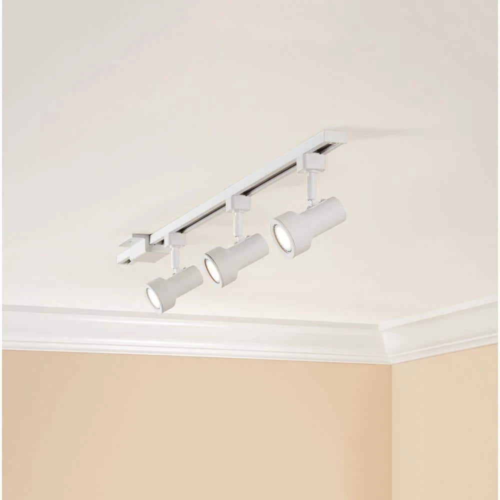 4 ft. 3-Light White LED Linear Track Lighting Kit by Hampton Bay 2 4 ft. 3-Light White LED Linear Track Lighting Kit by Hampton Bay - Image 2