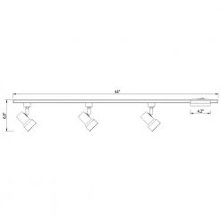 4 ft. 3-Light White LED Linear Track Lighting Kit by Hampton Bay 7 4 ft. 3-Light White LED Linear Track Lighting Kit by Hampton Bay -Hampton Bay Sales white hampton bay track lighting kits 805239 d4 1000