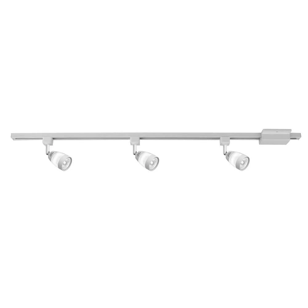 44 in. 3-Light White Integrated LED Linear Track Lighting Frosted Middle Glass Kit by Hampton Bay 1 44 in. 3-Light White Integrated LED Linear Track Lighting Frosted Middle Glass Kit by Hampton Bay