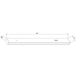 8 ft. 2400-Watt White Linear Track Lighting Rail Section by Hampton Bay -Hampton Bay Sales white hampton bay track lighting rails 804999 d4 1000
