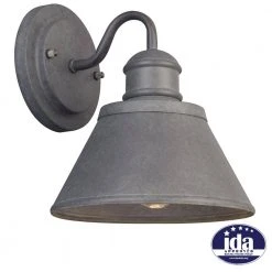 1-Light Zinc Outdoor Wall Barn Light Sconce Lantern by Hampton Bay -Hampton Bay Sales zinc hampton bay outdoor sconces hsp1691a 1d 1000