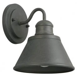 1-Light Zinc Outdoor Wall Barn Light Sconce Lantern by Hampton Bay -Hampton Bay Sales zinc hampton bay outdoor sconces hsp1691a a0 1000