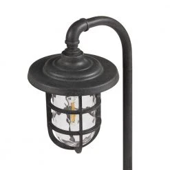 Greenwood Low Voltage Zinc LED Path Light with Water Glass Shade by Hampton Bay -Hampton Bay Sales zinc hampton bay path lights jif1501l 3 a0 1000